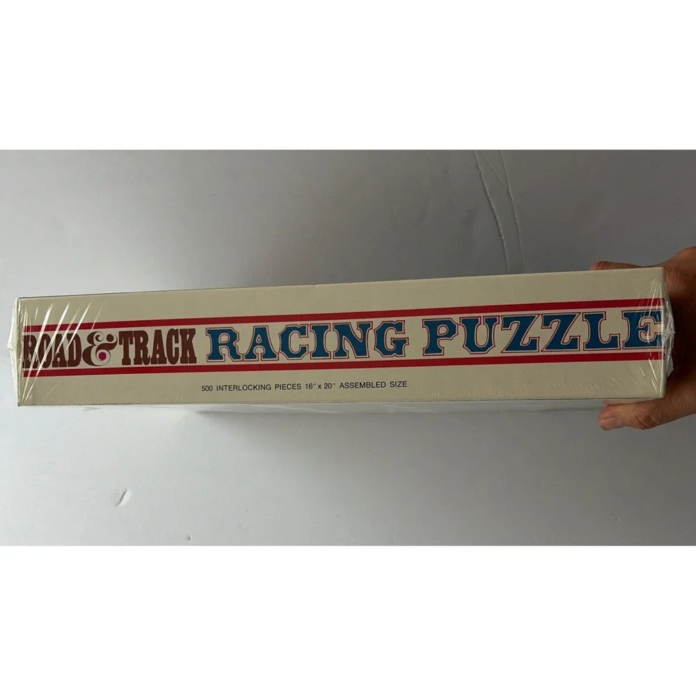 New Unopened Vintage 1971 Road & Track Racing Puzzle, Sprint, Dirt, Oval Track‎